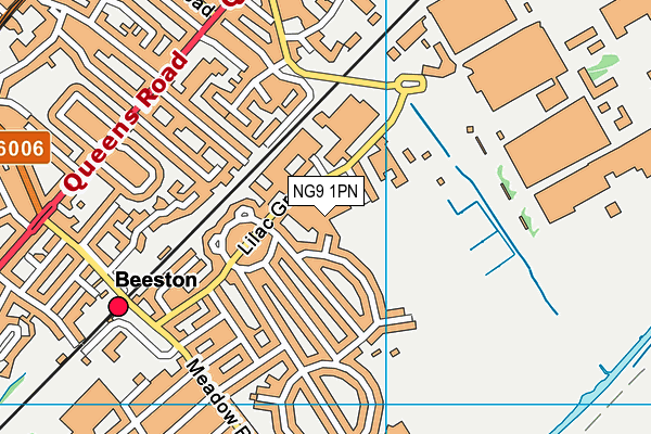 NG9 1PN map - OS VectorMap District (Ordnance Survey)