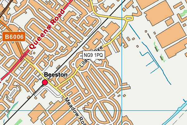 NG9 1PQ map - OS VectorMap District (Ordnance Survey)