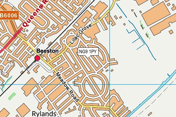 NG9 1PY map - OS VectorMap District (Ordnance Survey)