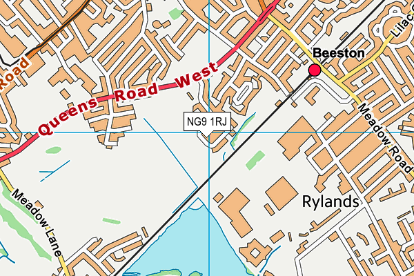 NG9 1RJ map - OS VectorMap District (Ordnance Survey)