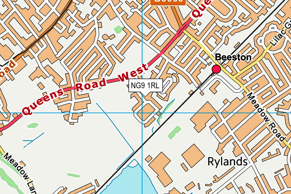 Hetley Pearson Recreation Ground map (NG9 1RL) - OS VectorMap District (Ordnance Survey)