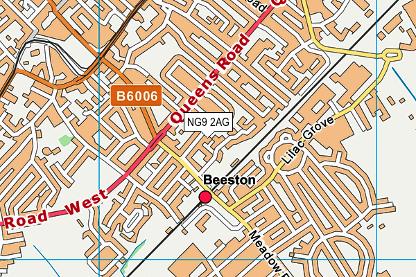 NG9 2AG map - OS VectorMap District (Ordnance Survey)