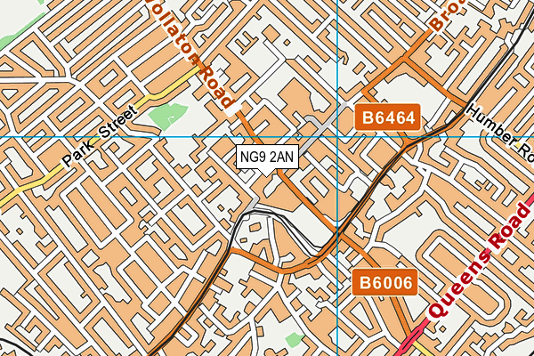 NG9 2AN map - OS VectorMap District (Ordnance Survey)