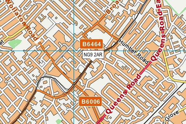 NG9 2AR map - OS VectorMap District (Ordnance Survey)