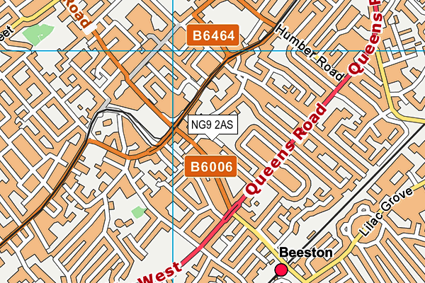 NG9 2AS map - OS VectorMap District (Ordnance Survey)