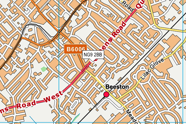 NG9 2BB map - OS VectorMap District (Ordnance Survey)