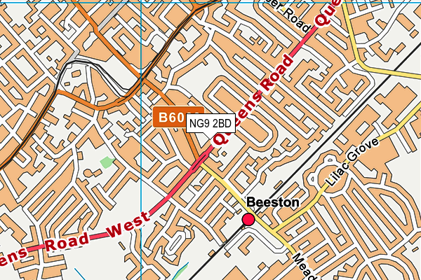 NG9 2BD map - OS VectorMap District (Ordnance Survey)