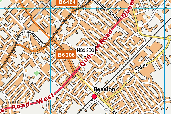 NG9 2BG map - OS VectorMap District (Ordnance Survey)