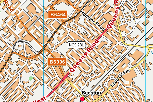 NG9 2BL map - OS VectorMap District (Ordnance Survey)