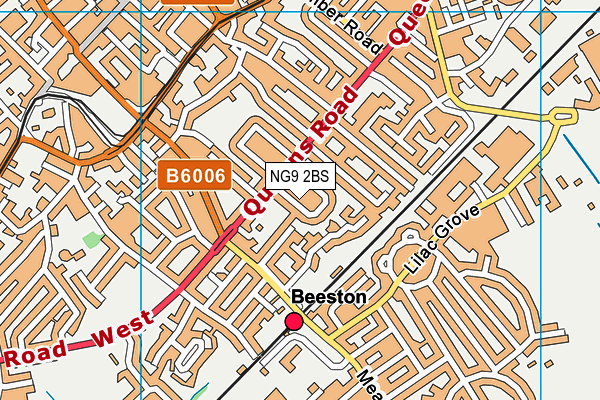 NG9 2BS map - OS VectorMap District (Ordnance Survey)