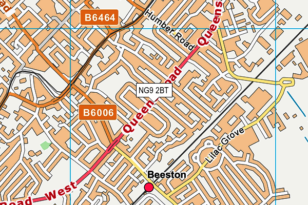 NG9 2BT map - OS VectorMap District (Ordnance Survey)