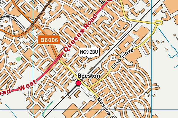 NG9 2BU map - OS VectorMap District (Ordnance Survey)