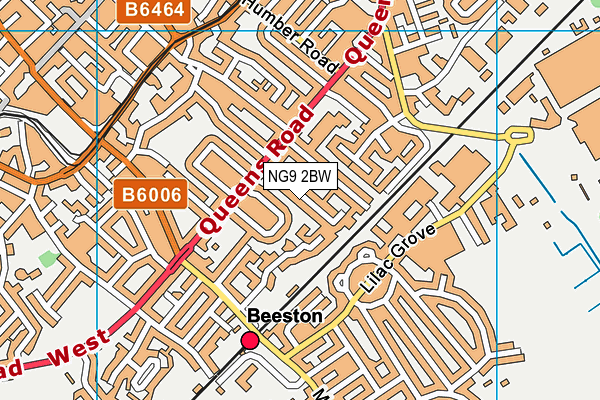 NG9 2BW map - OS VectorMap District (Ordnance Survey)