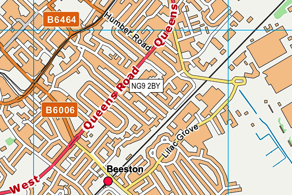 NG9 2BY map - OS VectorMap District (Ordnance Survey)