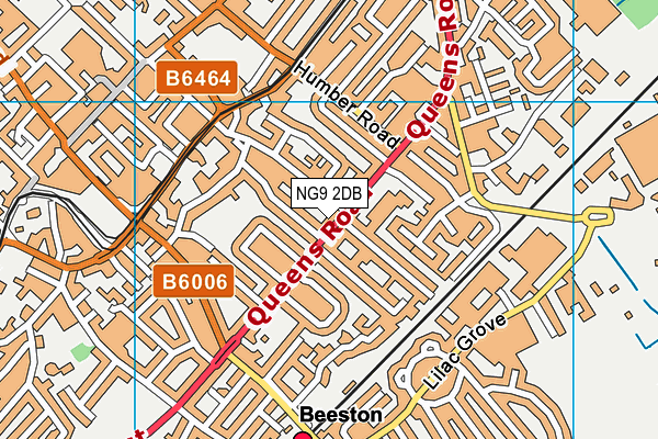 NG9 2DB map - OS VectorMap District (Ordnance Survey)