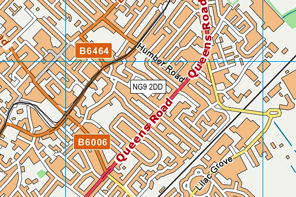 NG9 2DD map - OS VectorMap District (Ordnance Survey)