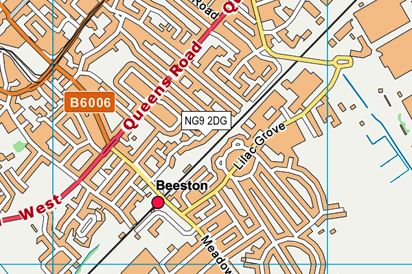 NG9 2DG map - OS VectorMap District (Ordnance Survey)