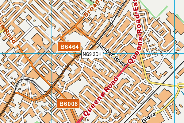 NG9 2DH map - OS VectorMap District (Ordnance Survey)