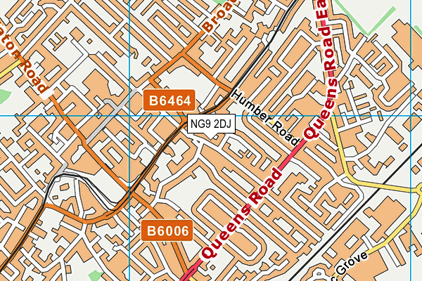 NG9 2DJ map - OS VectorMap District (Ordnance Survey)