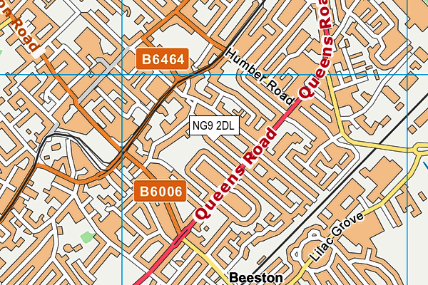 NG9 2DL map - OS VectorMap District (Ordnance Survey)