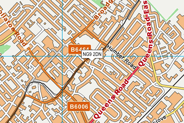 NG9 2DN map - OS VectorMap District (Ordnance Survey)