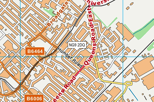 NG9 2DQ map - OS VectorMap District (Ordnance Survey)