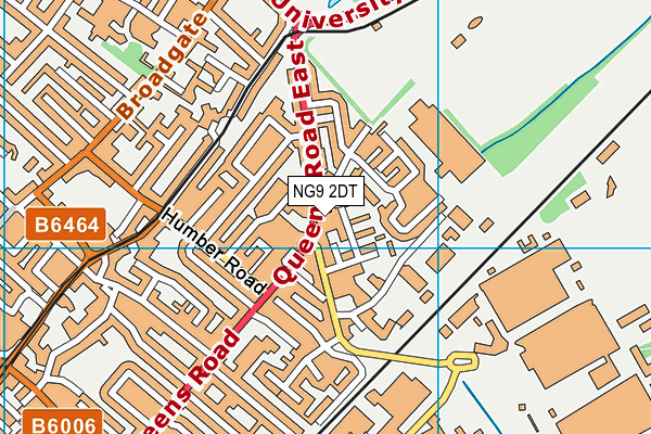 NG9 2DT map - OS VectorMap District (Ordnance Survey)