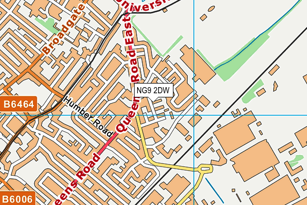 NG9 2DW map - OS VectorMap District (Ordnance Survey)