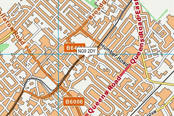 NG9 2DY map - OS VectorMap District (Ordnance Survey)