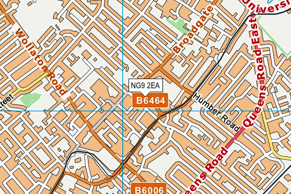 NG9 2EA map - OS VectorMap District (Ordnance Survey)