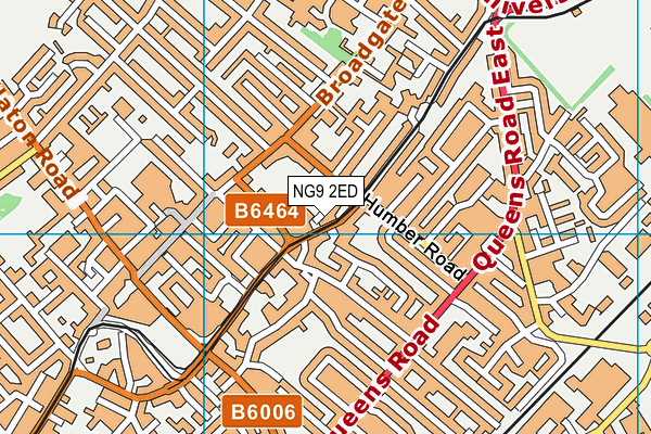 NG9 2ED map - OS VectorMap District (Ordnance Survey)