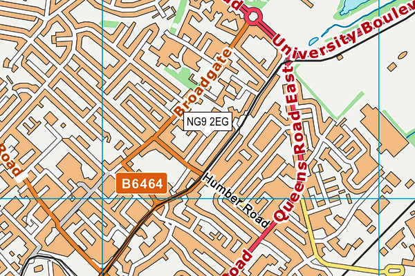 NG9 2EG map - OS VectorMap District (Ordnance Survey)