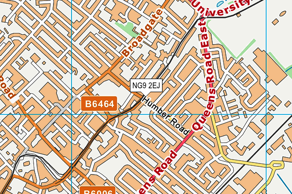 NG9 2EJ map - OS VectorMap District (Ordnance Survey)