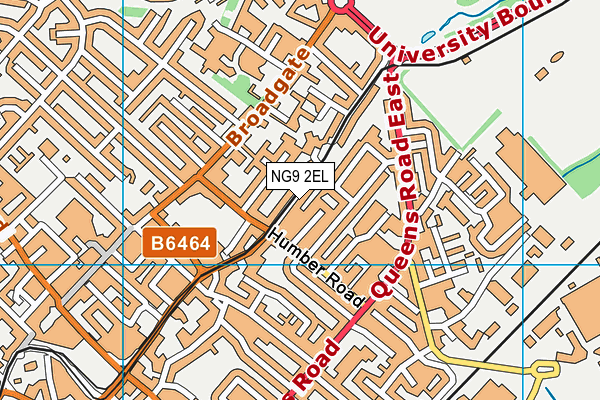 NG9 2EL map - OS VectorMap District (Ordnance Survey)