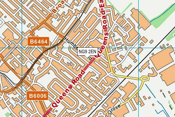 NG9 2EN map - OS VectorMap District (Ordnance Survey)