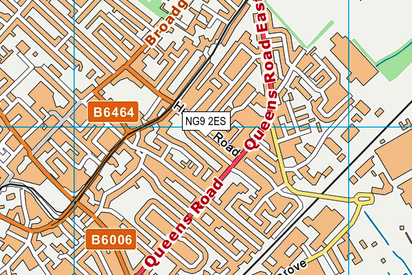 NG9 2ES map - OS VectorMap District (Ordnance Survey)