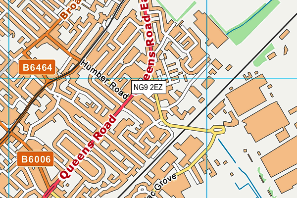 NG9 2EZ map - OS VectorMap District (Ordnance Survey)