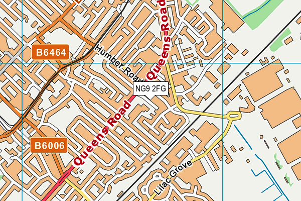 NG9 2FG map - OS VectorMap District (Ordnance Survey)