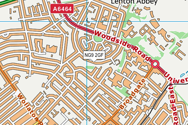 NG9 2GF map - OS VectorMap District (Ordnance Survey)