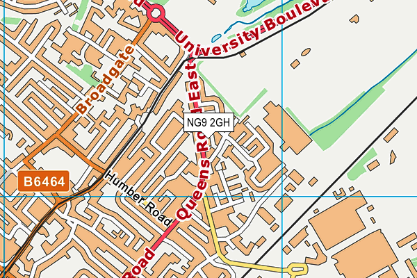 NG9 2GH map - OS VectorMap District (Ordnance Survey)