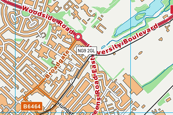 NG9 2GL map - OS VectorMap District (Ordnance Survey)