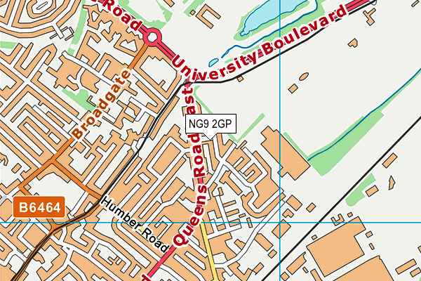 NG9 2GP map - OS VectorMap District (Ordnance Survey)