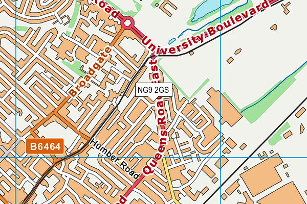 NG9 2GS map - OS VectorMap District (Ordnance Survey)
