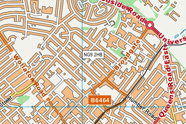 NG9 2HB map - OS VectorMap District (Ordnance Survey)