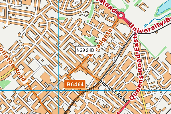 NG9 2HD map - OS VectorMap District (Ordnance Survey)