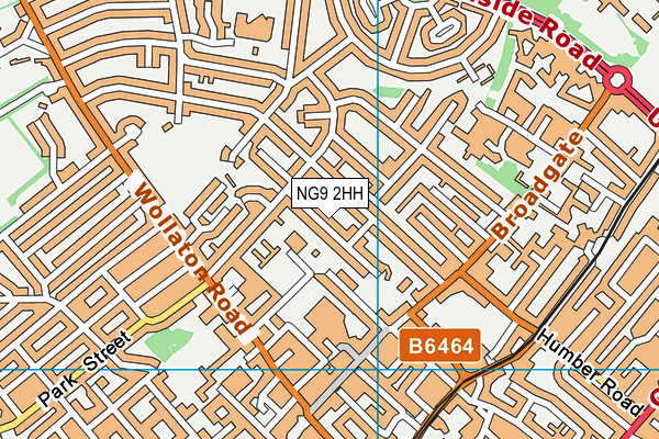 NG9 2HH map - OS VectorMap District (Ordnance Survey)