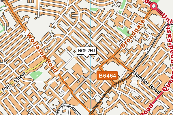 NG9 2HJ map - OS VectorMap District (Ordnance Survey)