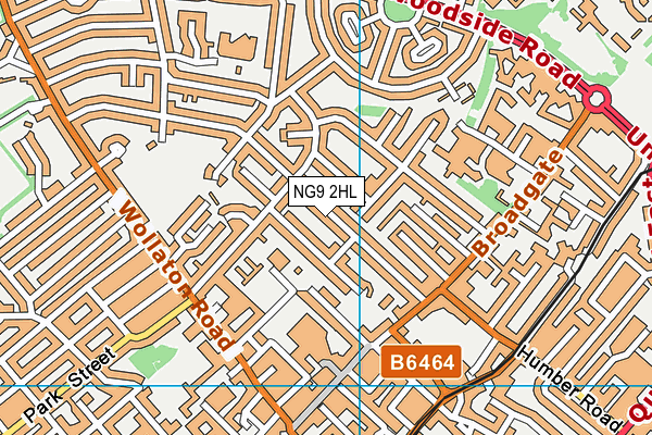 NG9 2HL map - OS VectorMap District (Ordnance Survey)