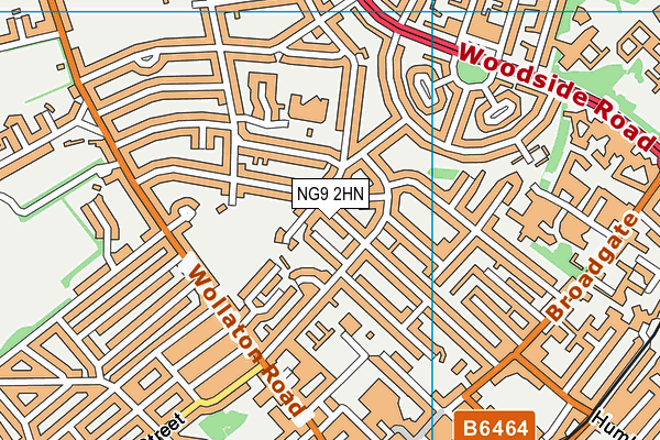 NG9 2HN map - OS VectorMap District (Ordnance Survey)