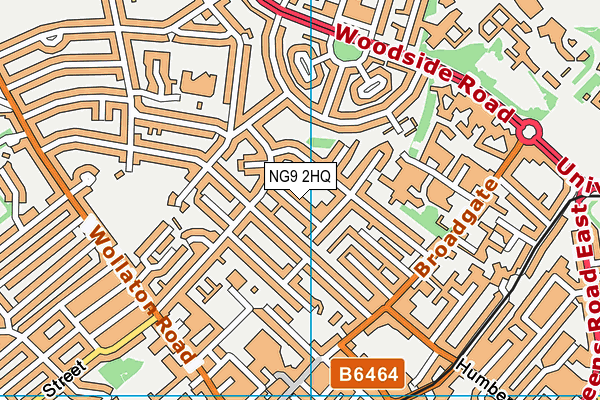 NG9 2HQ map - OS VectorMap District (Ordnance Survey)